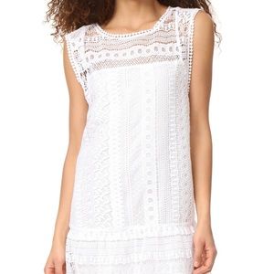 BB Dakota White Crochet Milo Dress